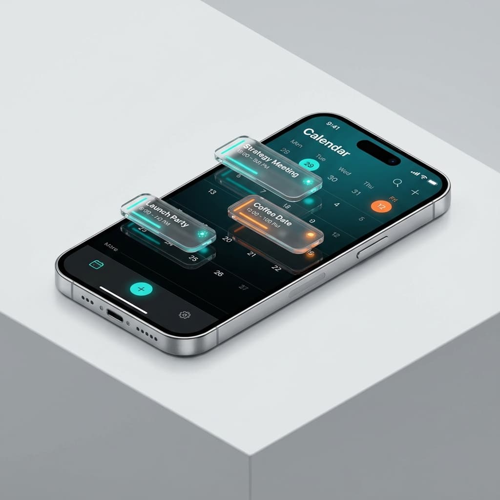 Login interface 3D isometric illustration